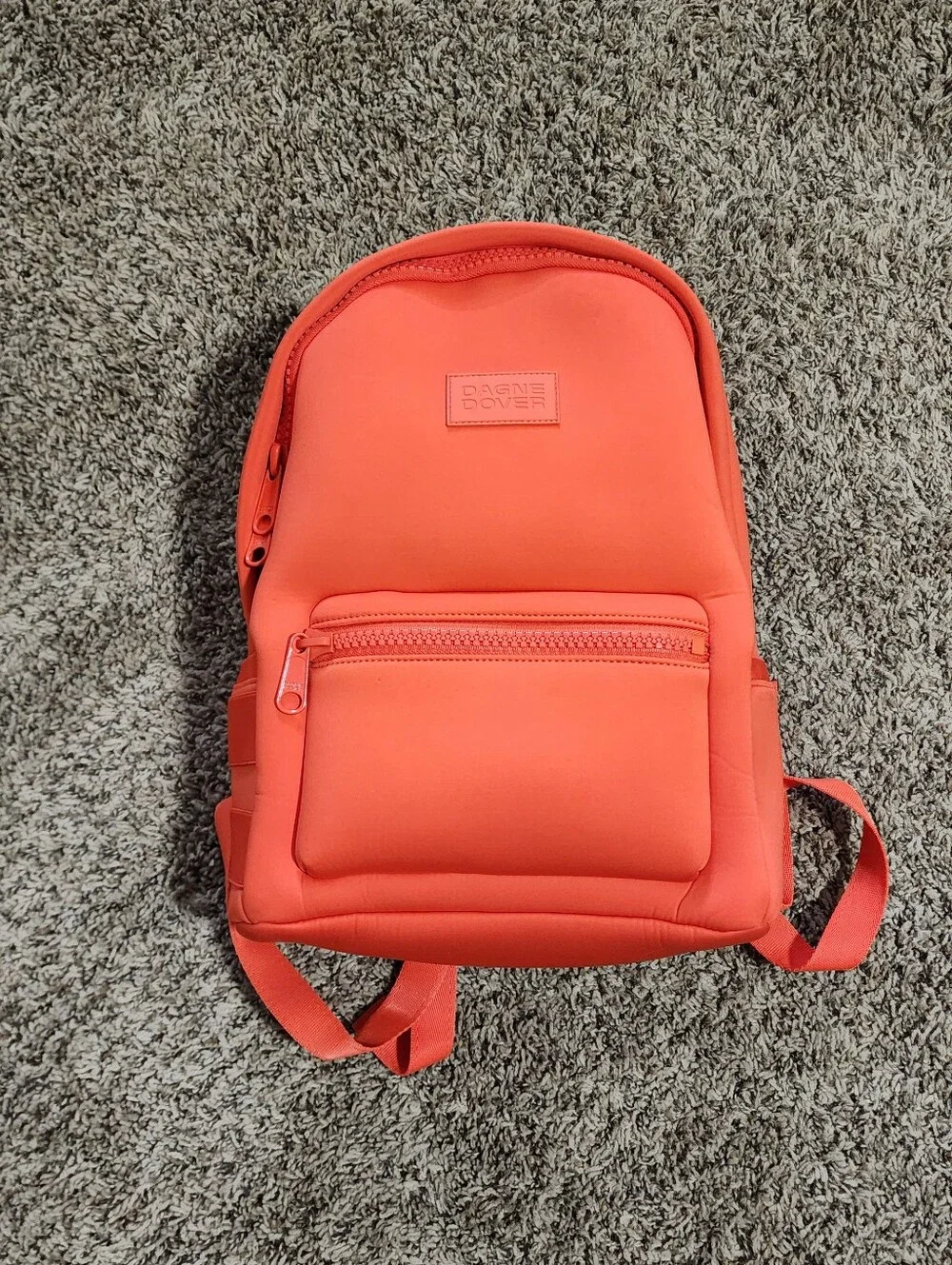 Dagne Grover Dakota Travel Laptop Backpack Bright Red Orange Color Medium - Picture 4 of 13